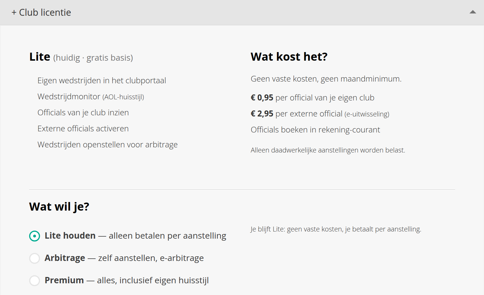 Stap 4 — meer nodig? Arbitrage of Premium