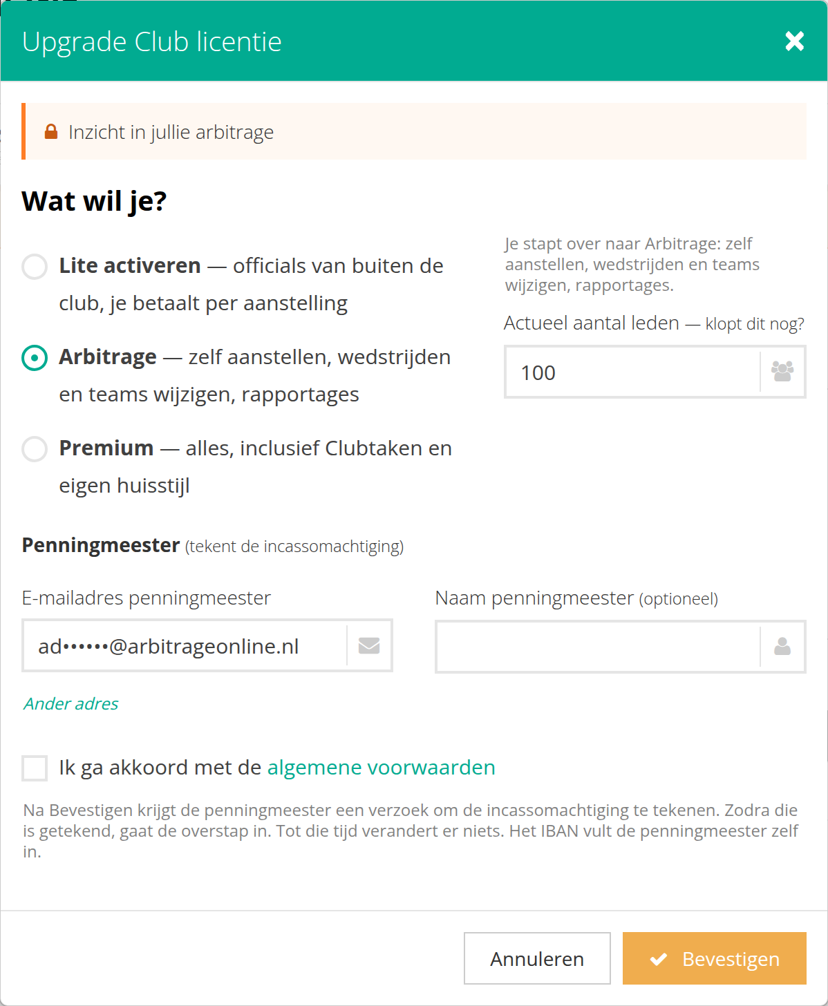 Een licentie-upgrade aanvragen